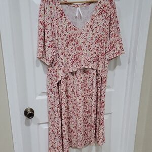 Seraphine Red Floral Dress